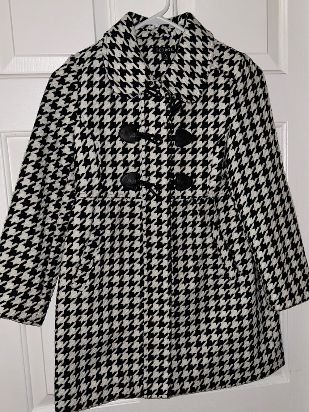 Houndstooth kids coat